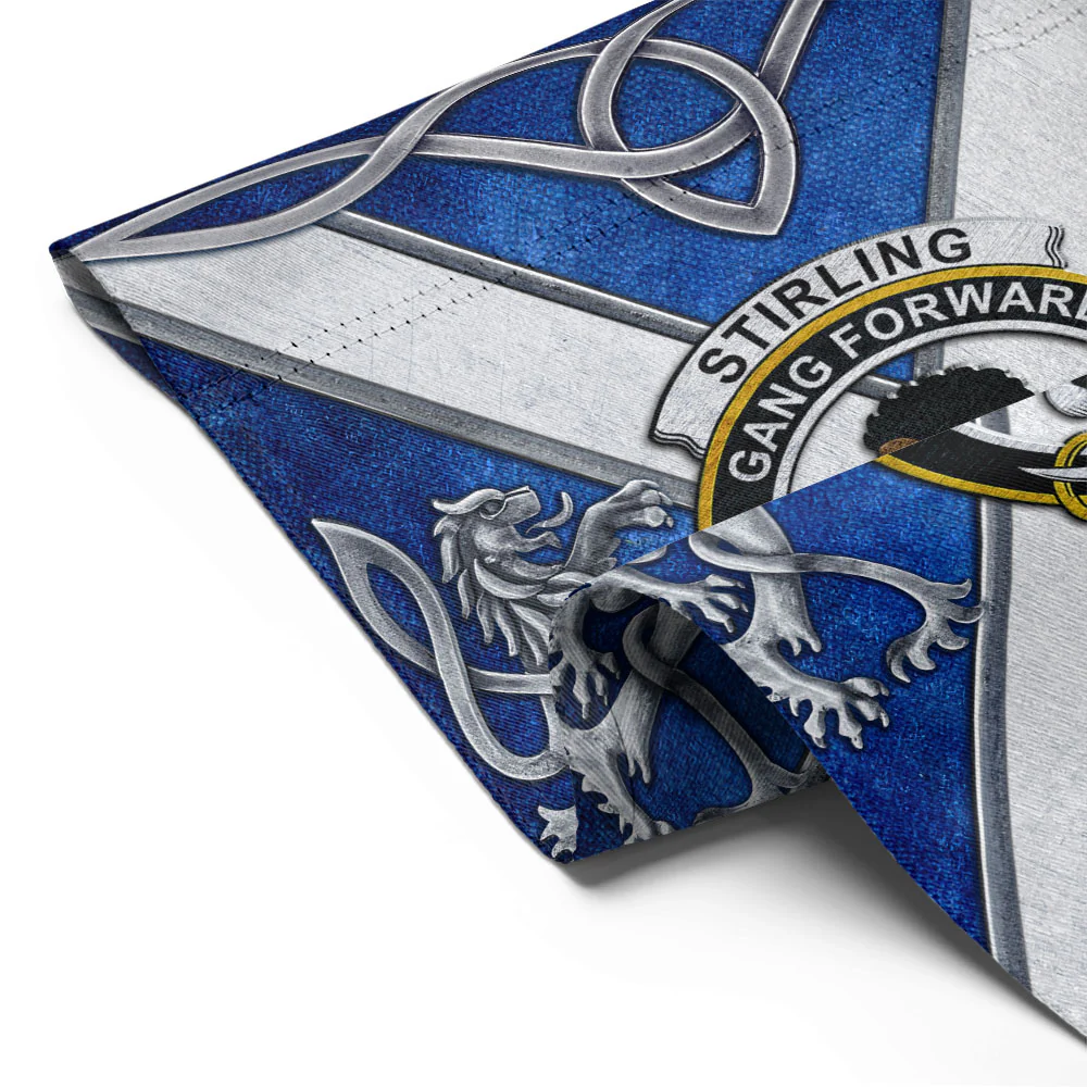 Scottish Stirling Clan Badge Garden Flag Silver Rampant Lion Emblem - Image 2