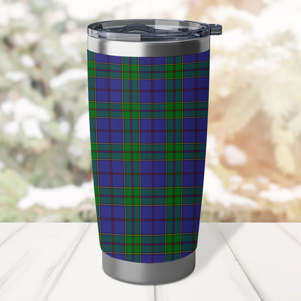 Scottish Strachan Clan Badge Tartan Tumbler - Image 3