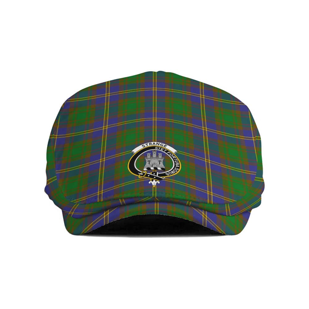 Scottish Strange (or Strang) Clan Badge Tartan Flat Cap