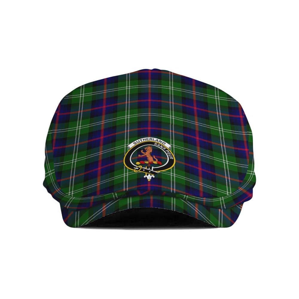 Scottish Sutherland II Clan Badge Tartan Flat Cap