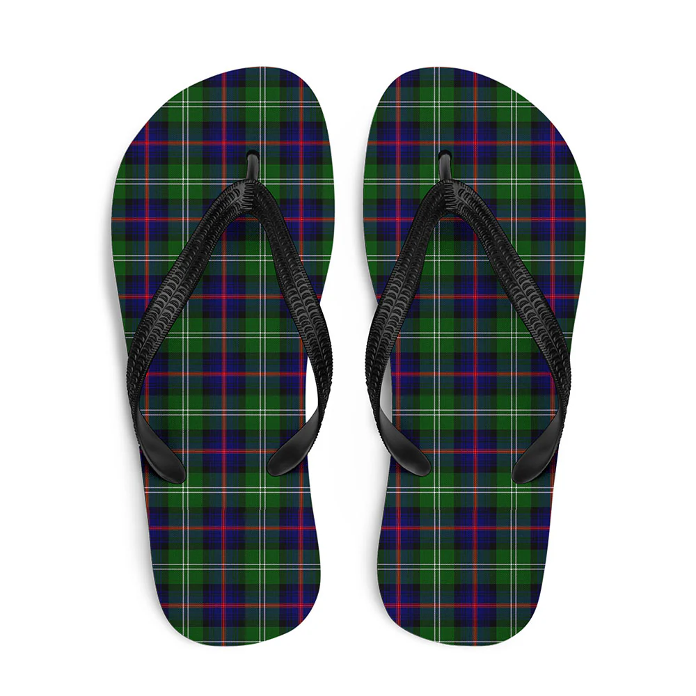 Scottish Sutherland Modern Clan Badge Tartan Flip Flops