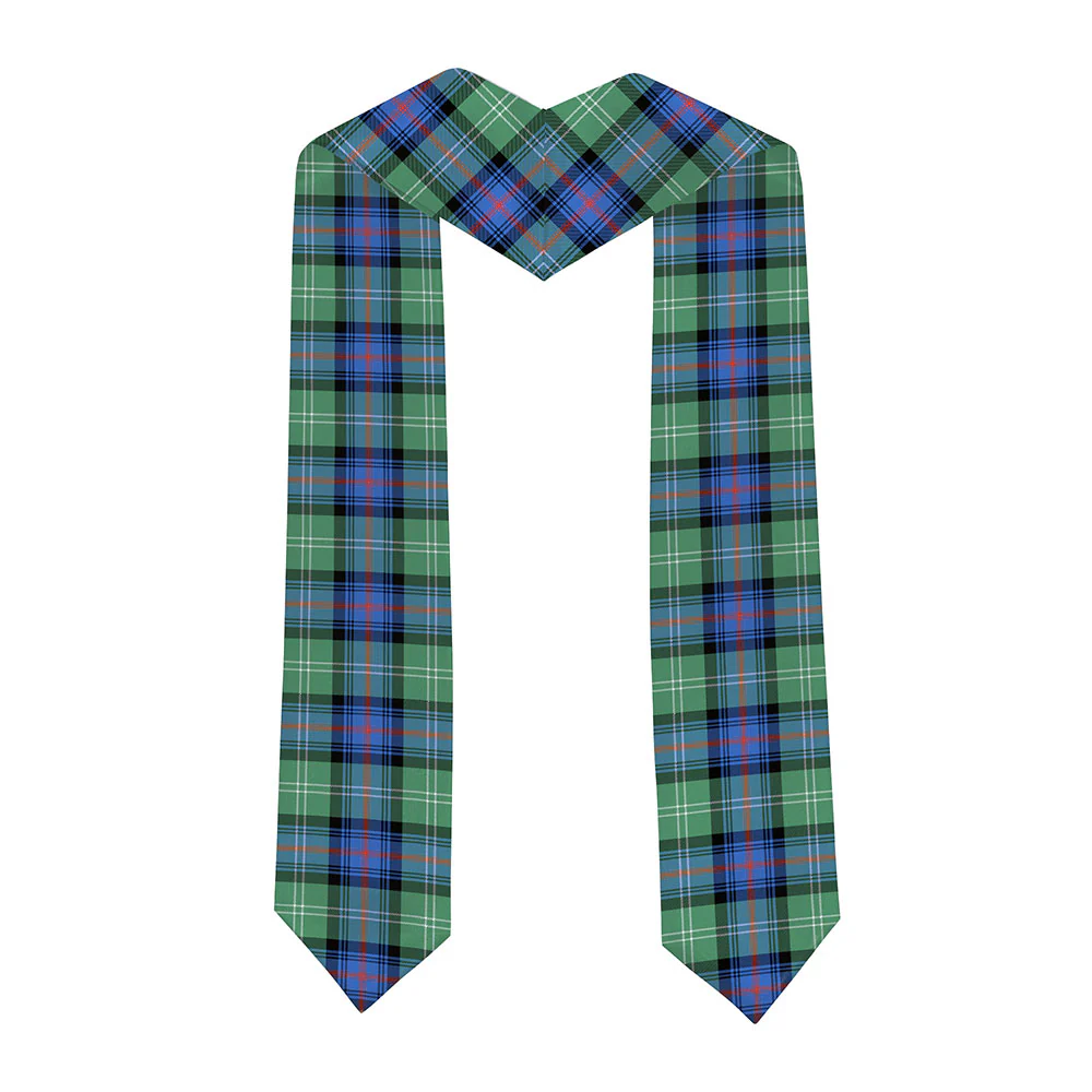 Scottish Sutherland Old Ancient Clan Badge Tartan Graduation Stole Black Gold Honor - Image 2
