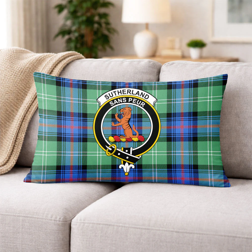 Scottish Sutherland Old Ancient Clan Badge Tartan Pillow Case - Image 3
