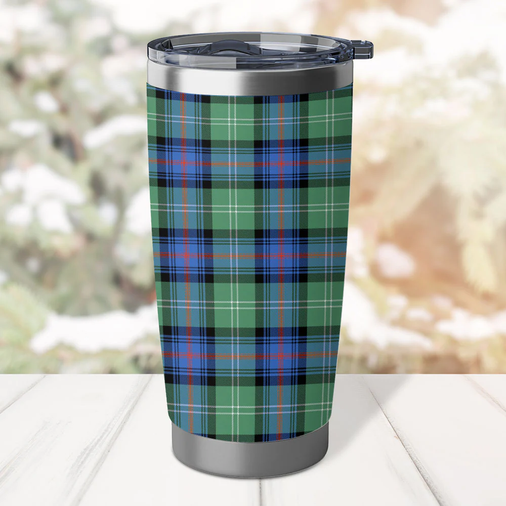 Scottish Sutherland Old Ancient Clan Badge Tartan Tumbler - Image 3