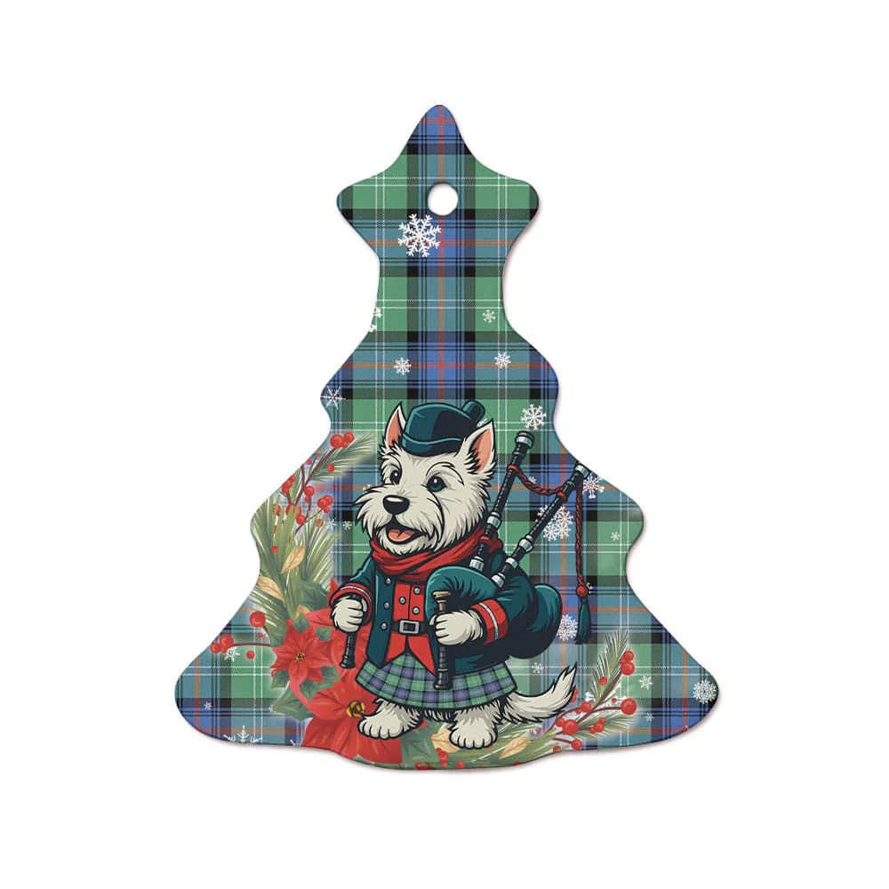 Scottish Sutherland Old Ancient Tartan Ceramic Ornament Cute Scottish Terrier Dog - Image 7