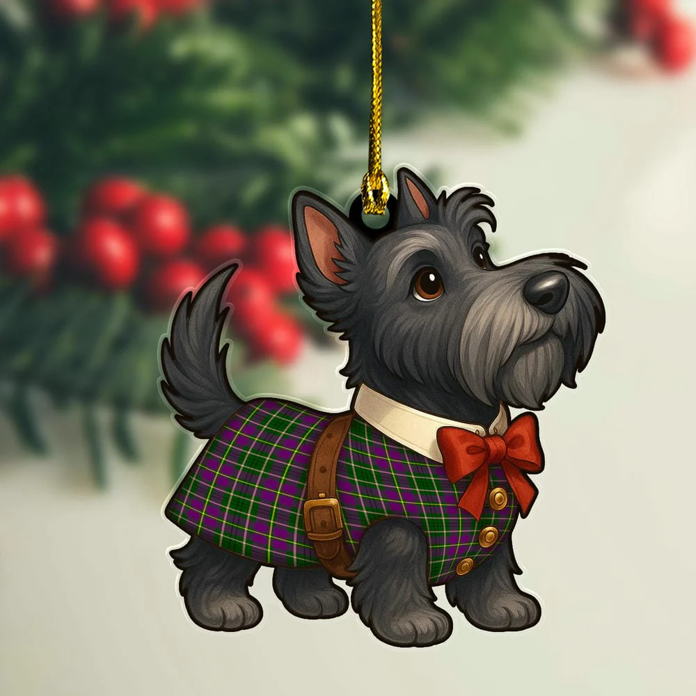 Scottish Taylor Tartan Ornament Scottie Dog