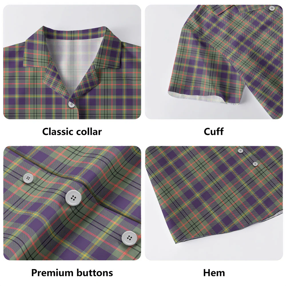 Scottish Taylor Weathered Clan Badge Tartan Hawaiian Shirt - Image 4