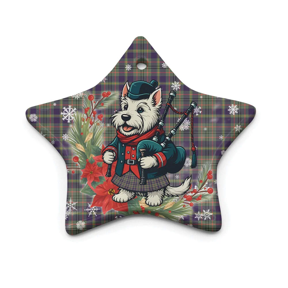 Scottish Taylor Weathered Tartan Ceramic Ornament Cute Scottish Terrier Dog - Image 5