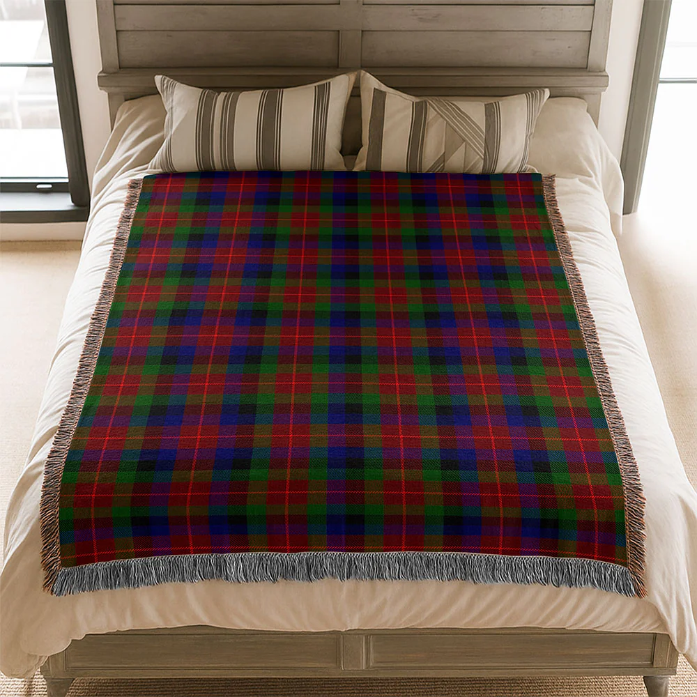Scottish Tennant Clan Badge Tartan Woven Blanket - Image 3