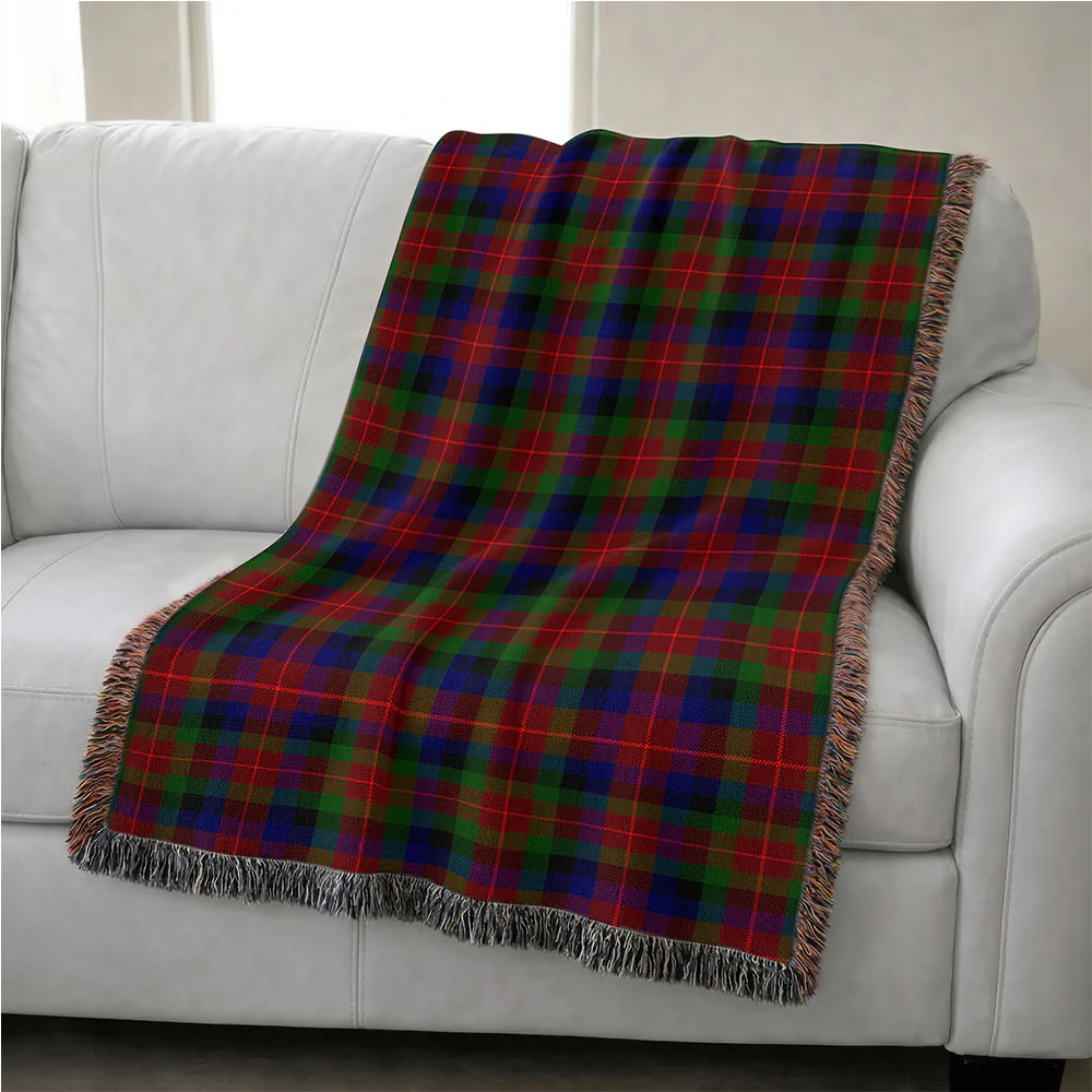 Scottish Tennant Clan Badge Tartan Woven Blanket - Image 4