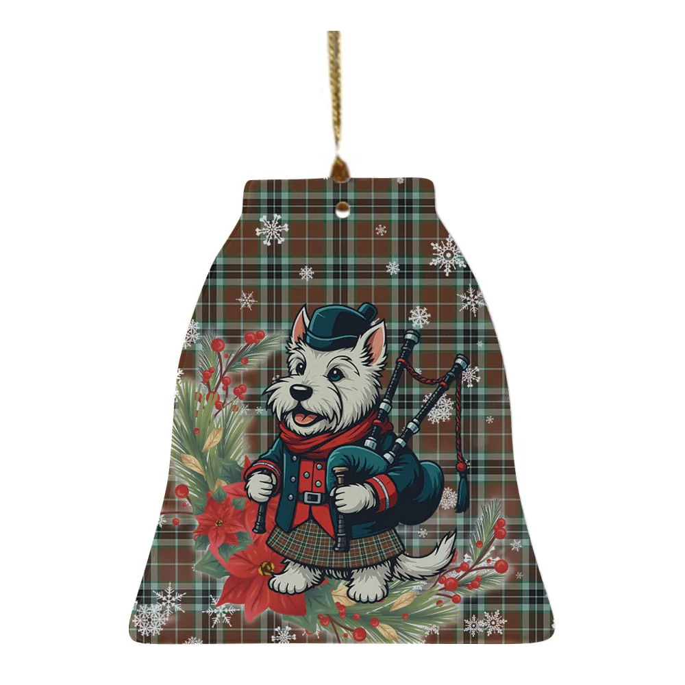Scottish Thomson Hunting Modern Tartan Ceramic Ornament Cute Scottish Terrier Dog - Image 4