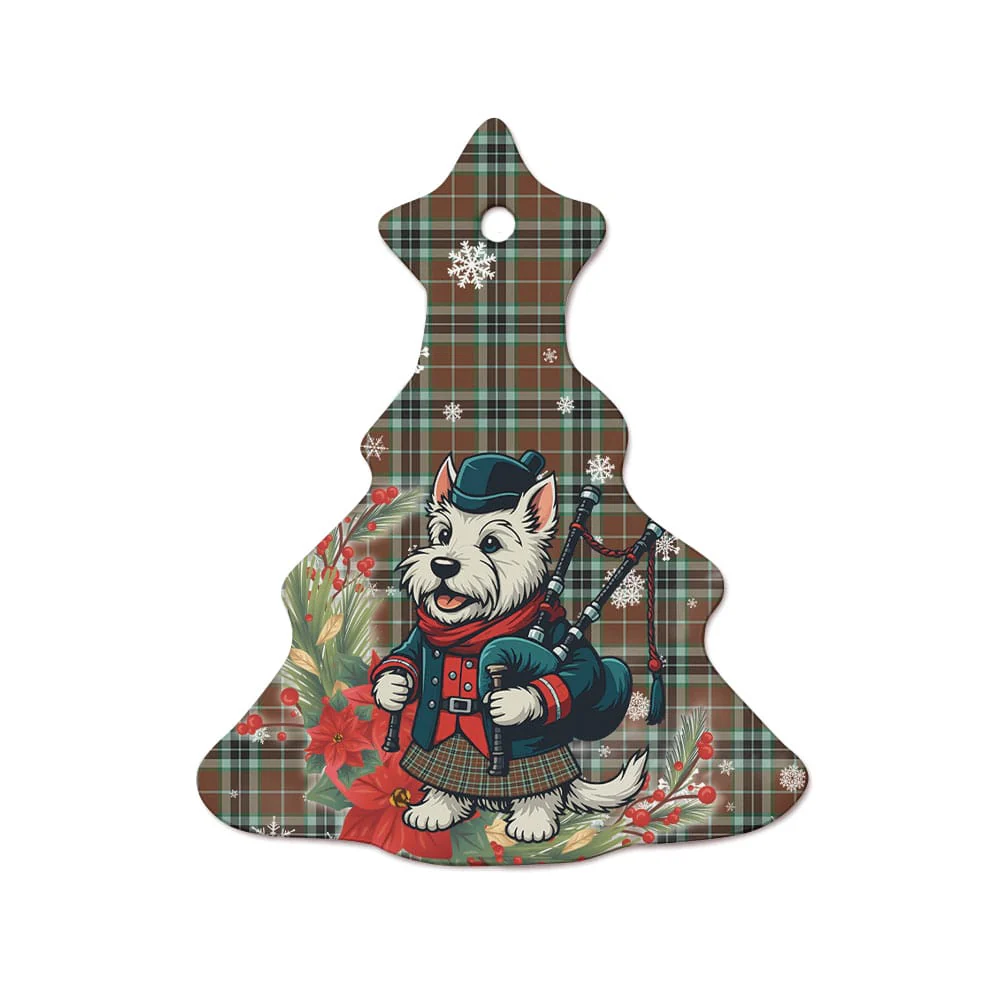 Scottish Thomson Hunting Modern Tartan Ceramic Ornament Cute Scottish Terrier Dog - Image 7
