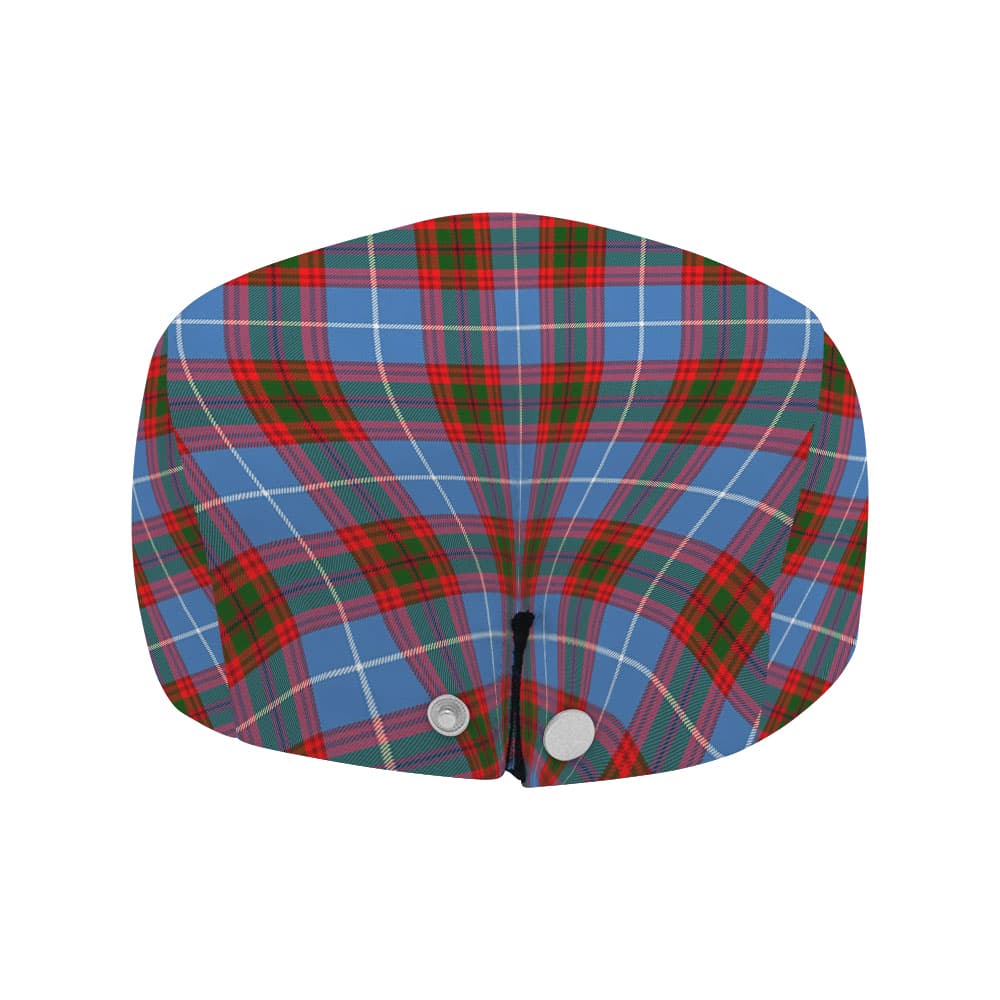 Scottish Trotter Clan Badge Tartan Flat Cap - Image 4