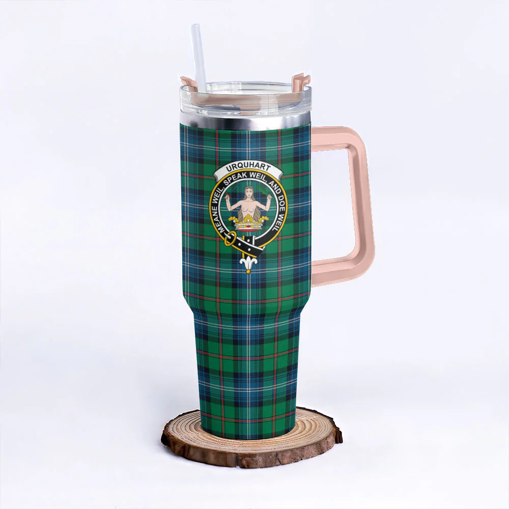 Scottish Urquhart Ancient Clan Badge Tartan 40oz Tumbler - Image 4