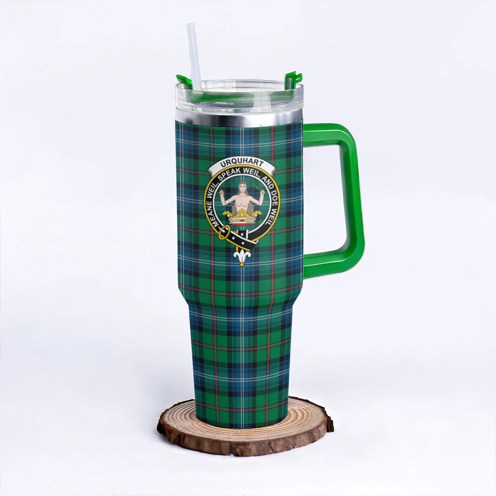 Scottish Urquhart Ancient Clan Badge Tartan 40oz Tumbler - Image 8