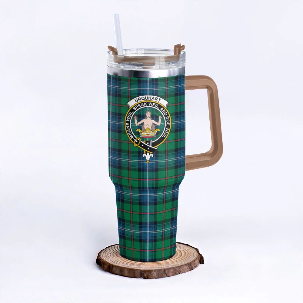 Scottish Urquhart Ancient Clan Badge Tartan 40oz Tumbler - Image 9