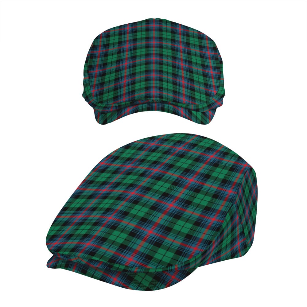 Scottish Urquhart Broad Red Ancient Tartan Flat Cap - Image 5