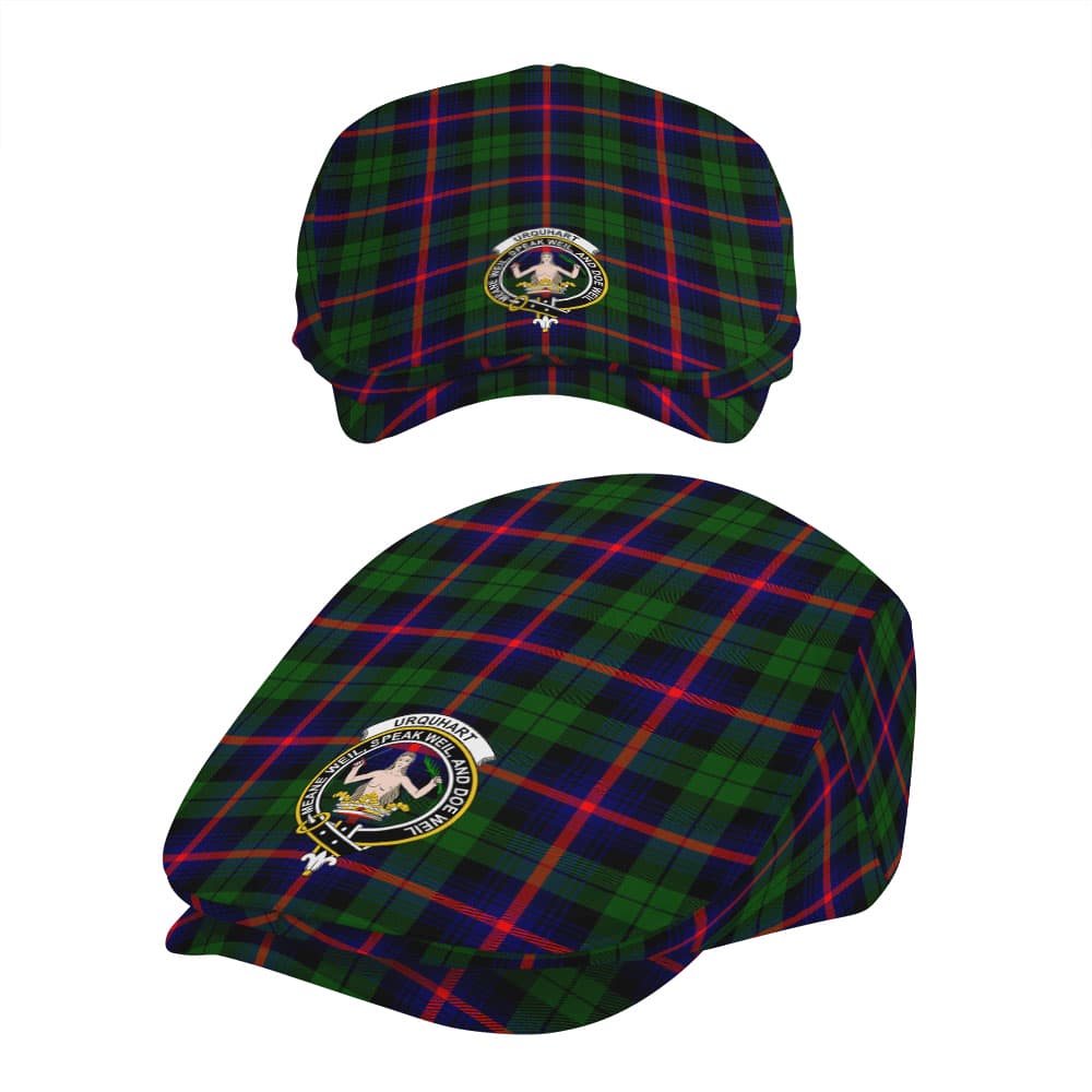 Scottish Urquhart Clan Badge Tartan Flat Cap - Image 5
