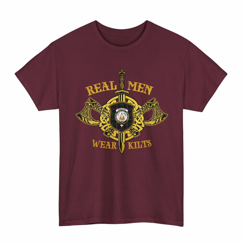 Scottish Urquhart Clan Crest Tartan Unisex T-Shirt Real Men Wear Kilts - Image 4