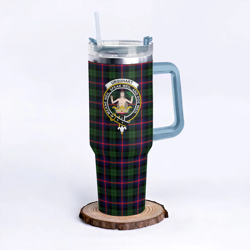 Scottish Urquhart Modern Clan Badge Tartan 40oz Tumbler - Image 5