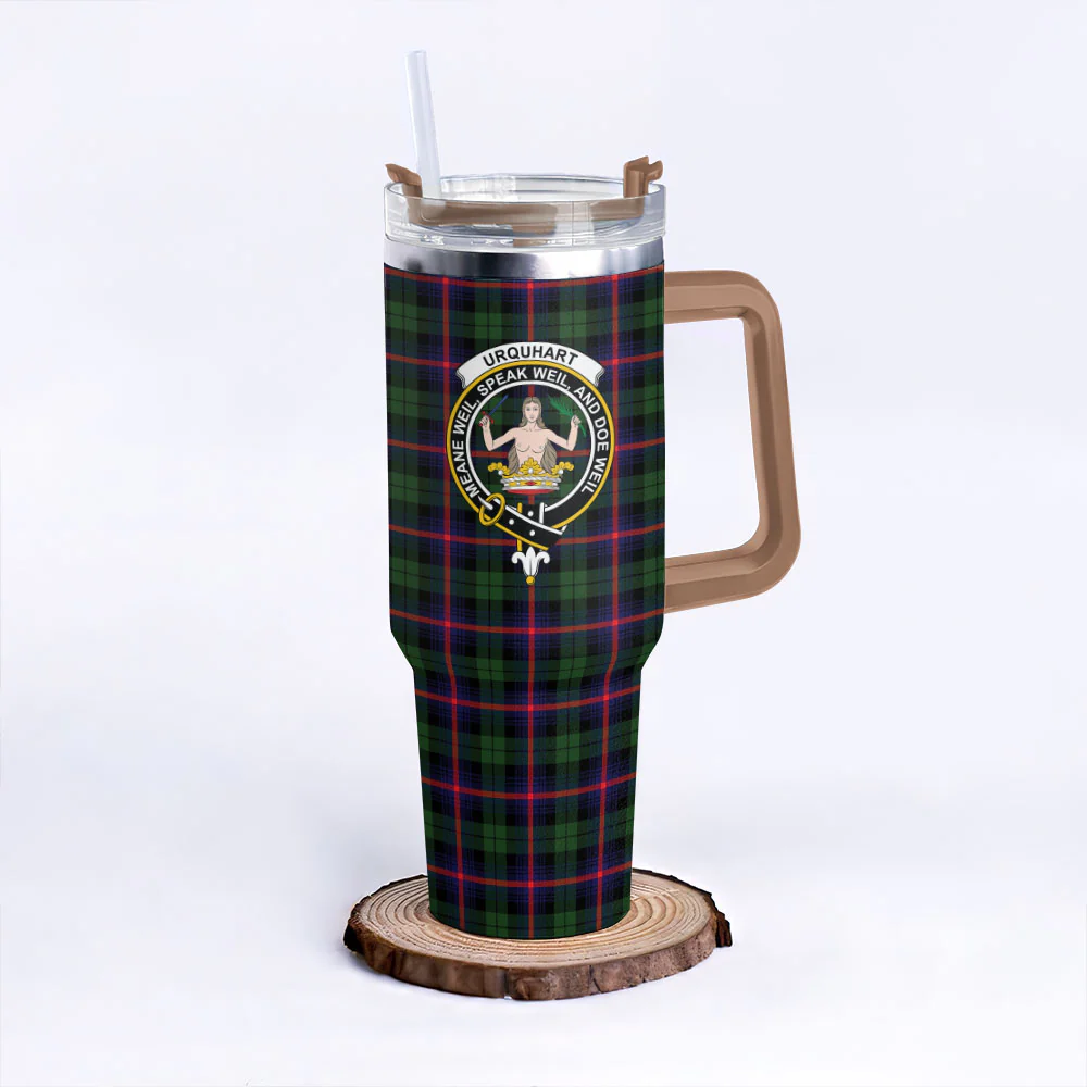 Scottish Urquhart Modern Clan Badge Tartan 40oz Tumbler - Image 9