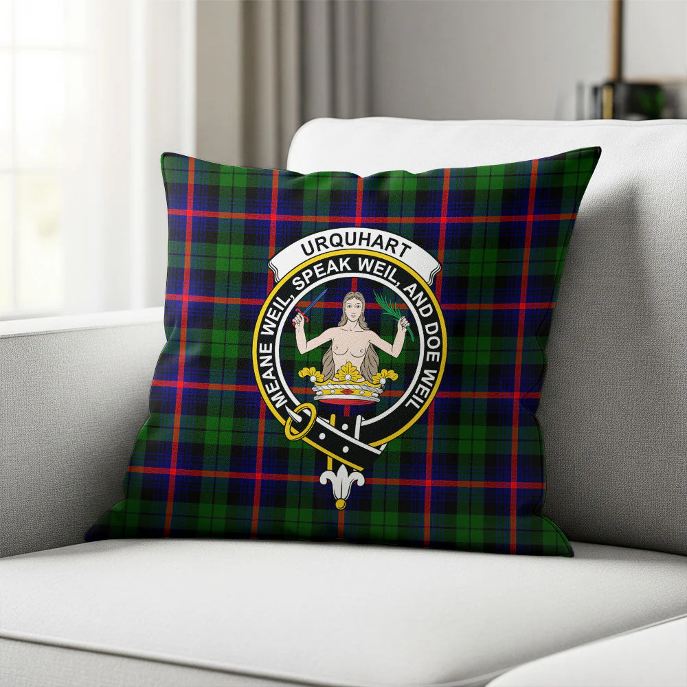 Scottish Urquhart Modern Clan Badge Tartan Pillow Case - Image 2