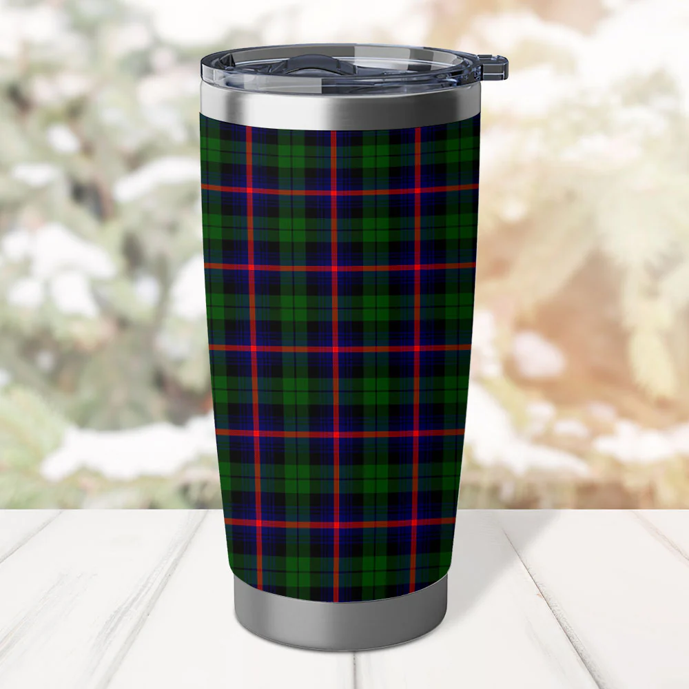 Scottish Urquhart Modern Clan Badge Tartan Tumbler - Image 3