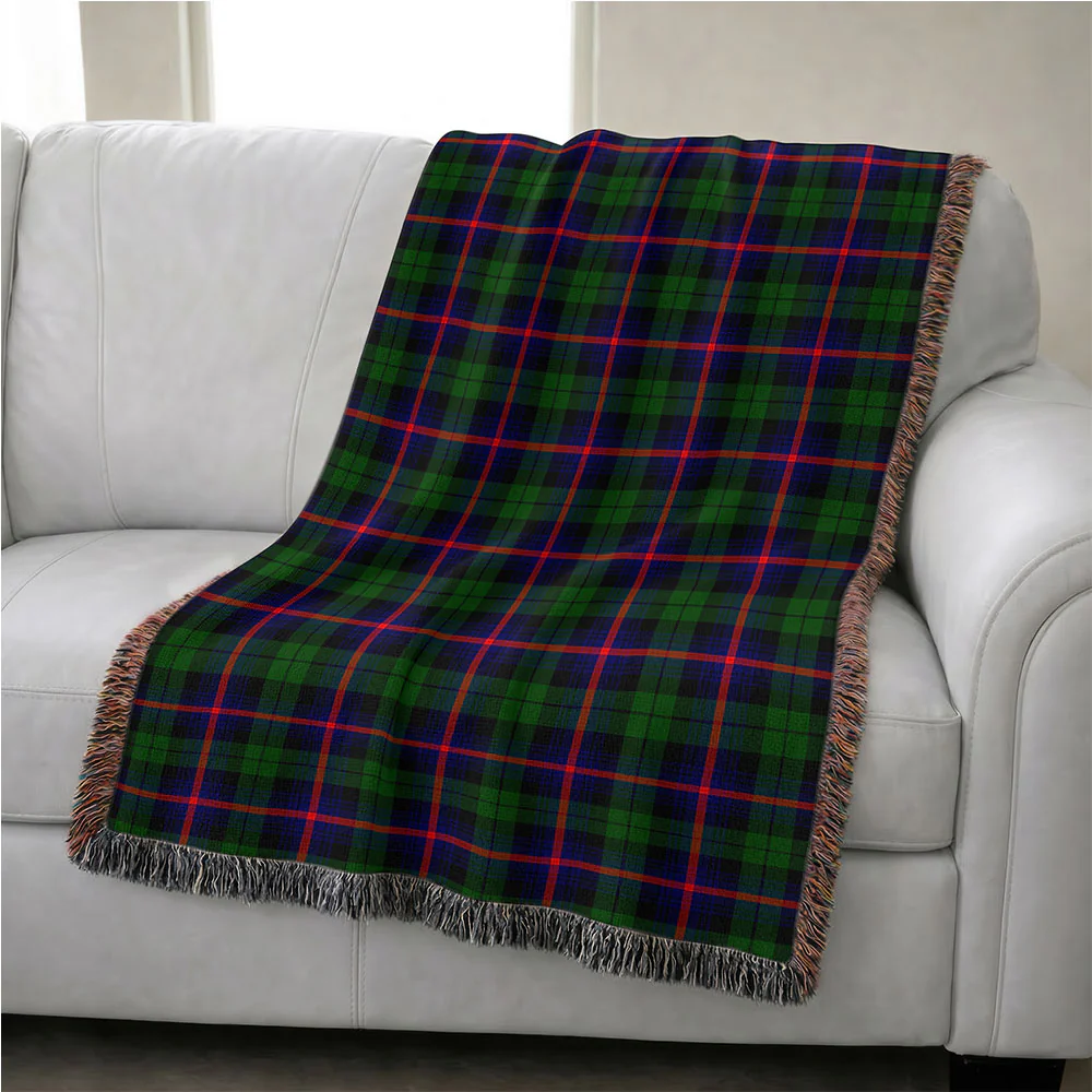 Scottish Urquhart Modern Clan Badge Tartan Woven Blanket - Image 4