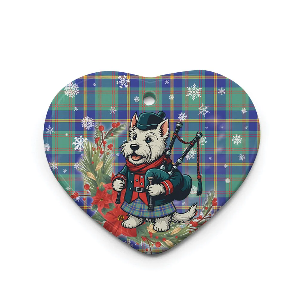 Scottish US Marine Tartan Ceramic Ornament Cute Scottish Terrier Dog - Image 3