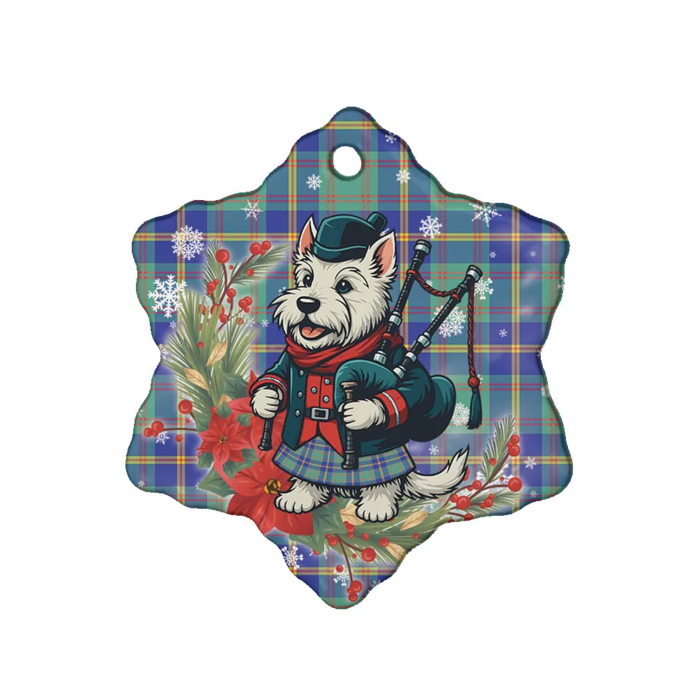 Scottish US Marine Tartan Ceramic Ornament Cute Scottish Terrier Dog - Image 6