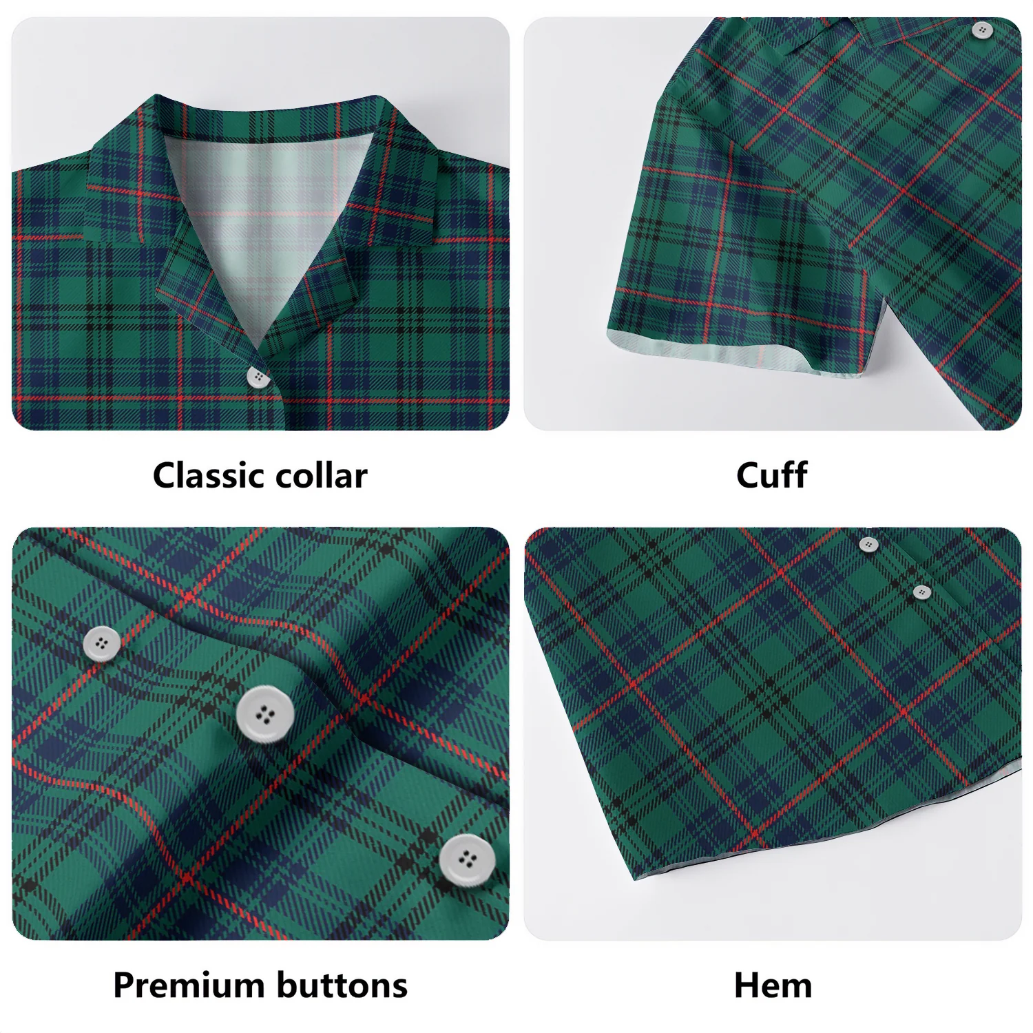 Scottish Walker Clan Badge Tartan Hawaiian Shirt - Image 4