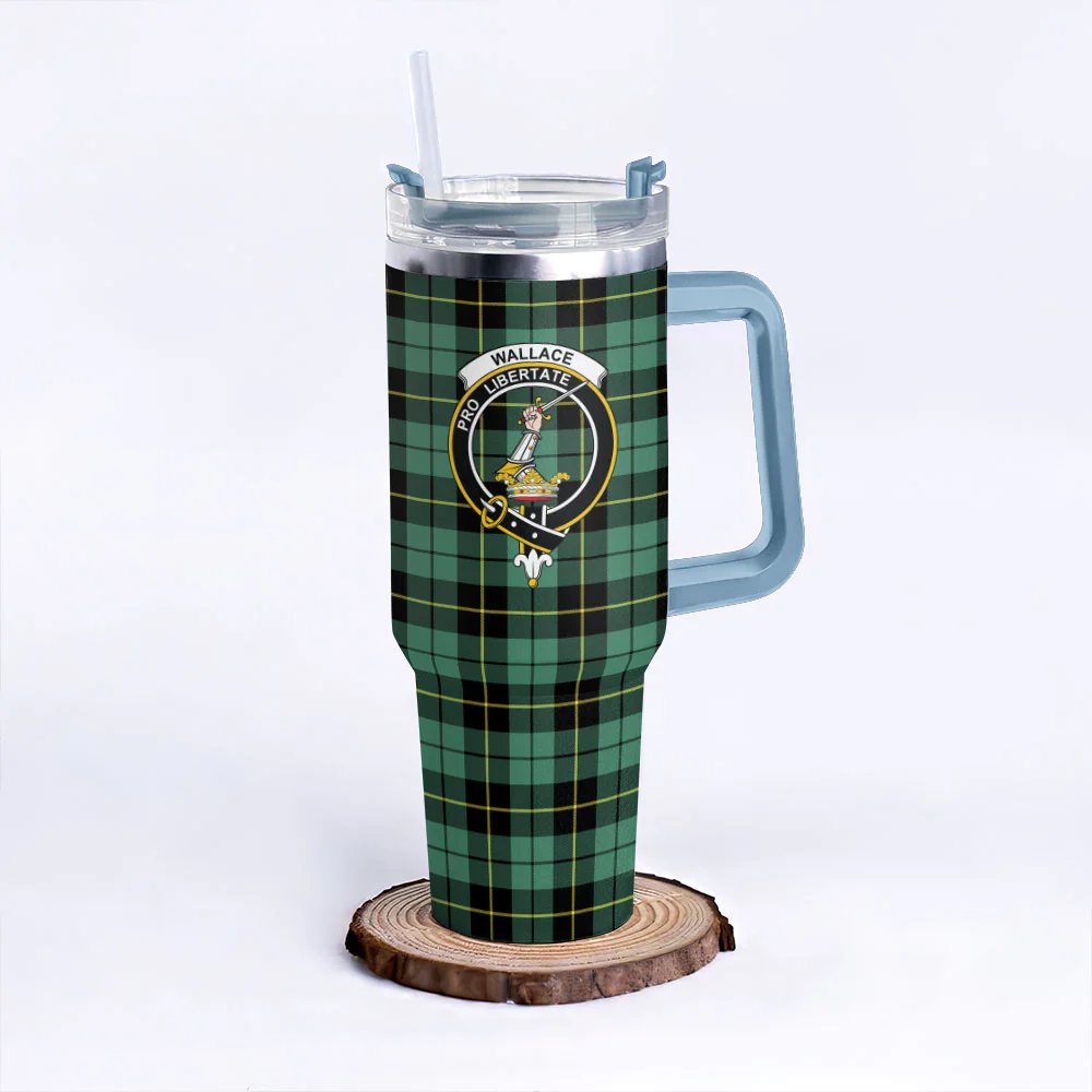 Scottish Wallace Hunting Ancient Clan Badge Tartan 40oz Tumbler - Image 5