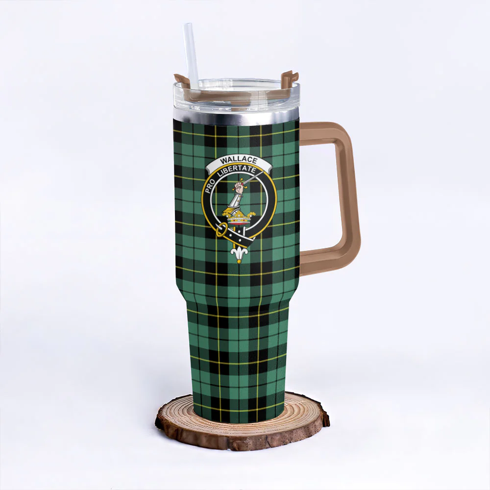 Scottish Wallace Hunting Ancient Clan Badge Tartan 40oz Tumbler - Image 9