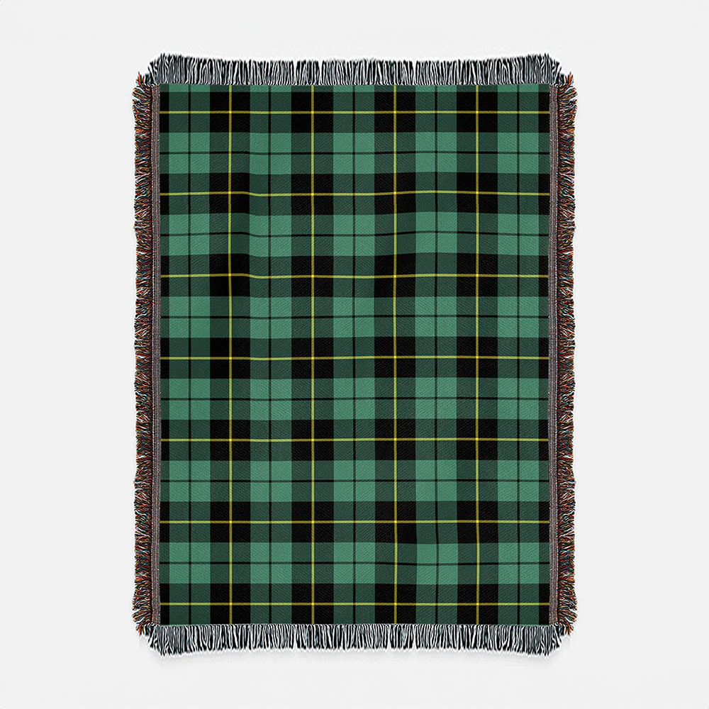 Scottish Wallace Hunting Ancient Clan Badge Tartan Woven Blanket
