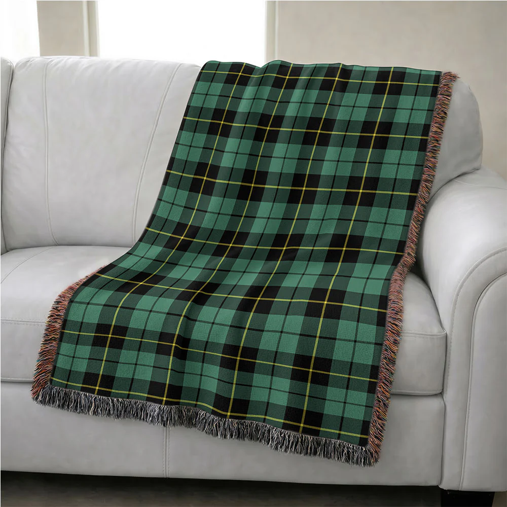 Scottish Wallace Hunting Ancient Clan Badge Tartan Woven Blanket - Image 4