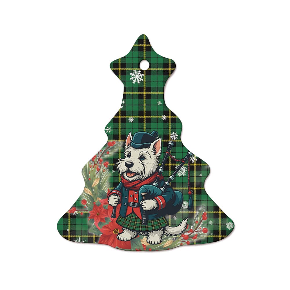 Scottish Wallace Hunting - Green Tartan Ceramic Ornament Cute Scottish Terrier Dog - Image 7