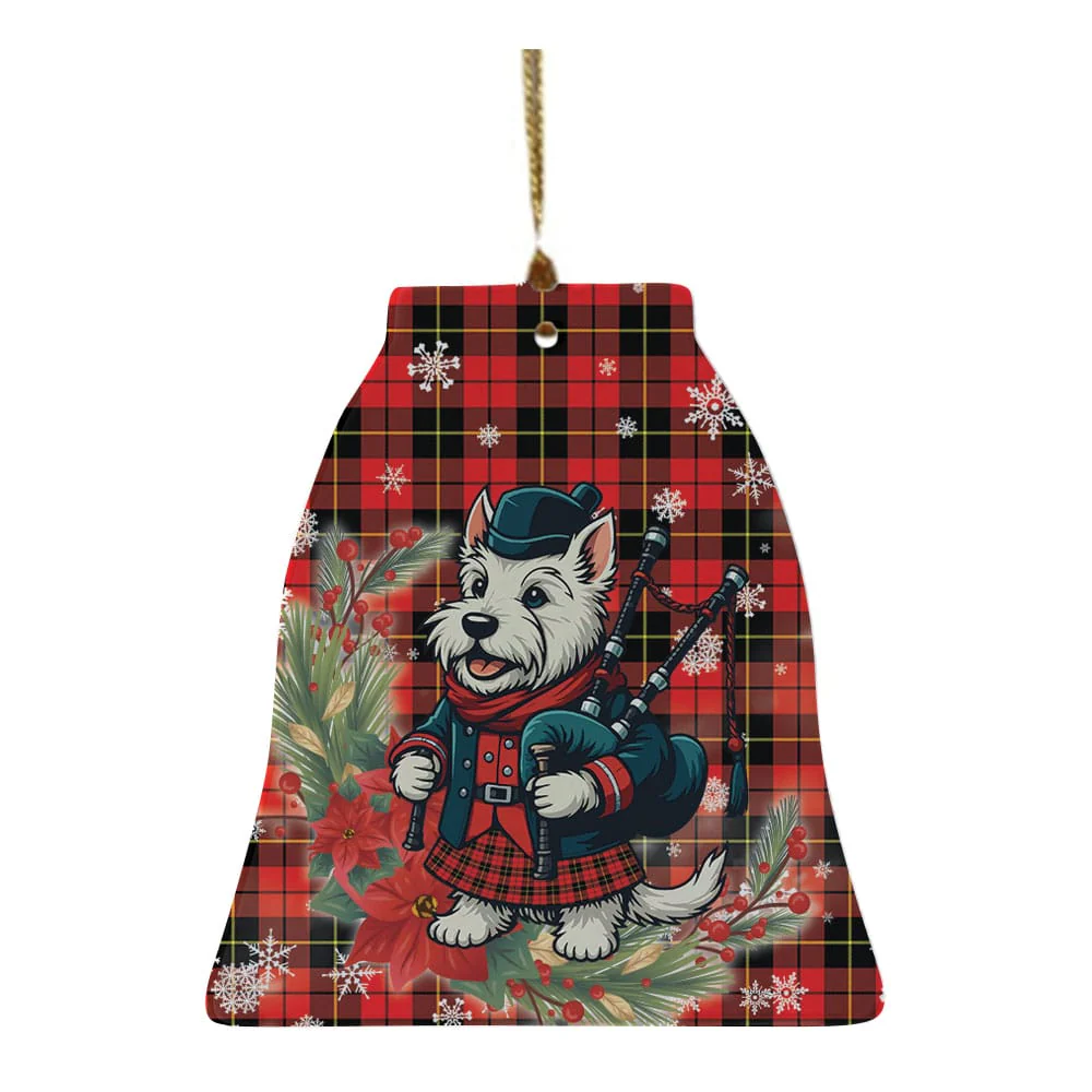 Scottish Wallace Hunting - Red Tartan Ceramic Ornament Cute Scottish Terrier Dog - Image 4