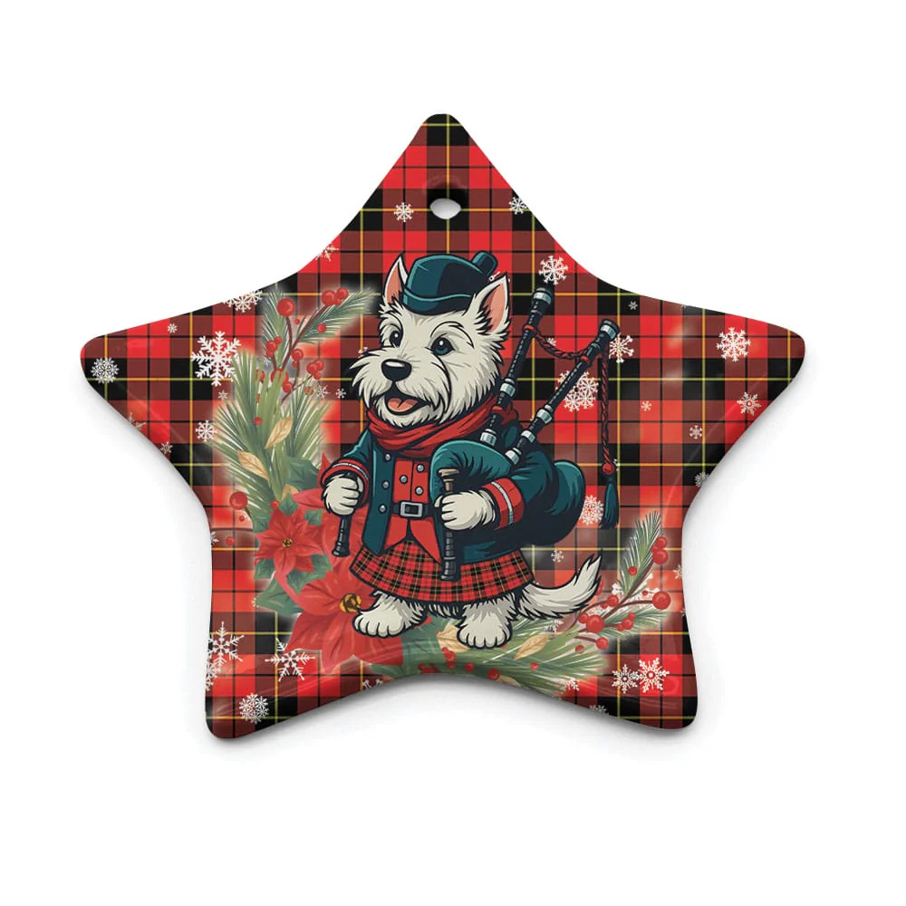 Scottish Wallace Hunting - Red Tartan Ceramic Ornament Cute Scottish Terrier Dog - Image 5