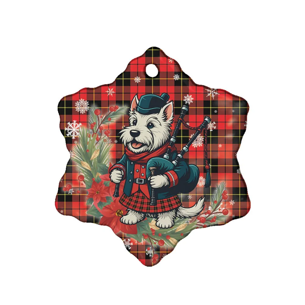 Scottish Wallace Hunting - Red Tartan Ceramic Ornament Cute Scottish Terrier Dog - Image 6
