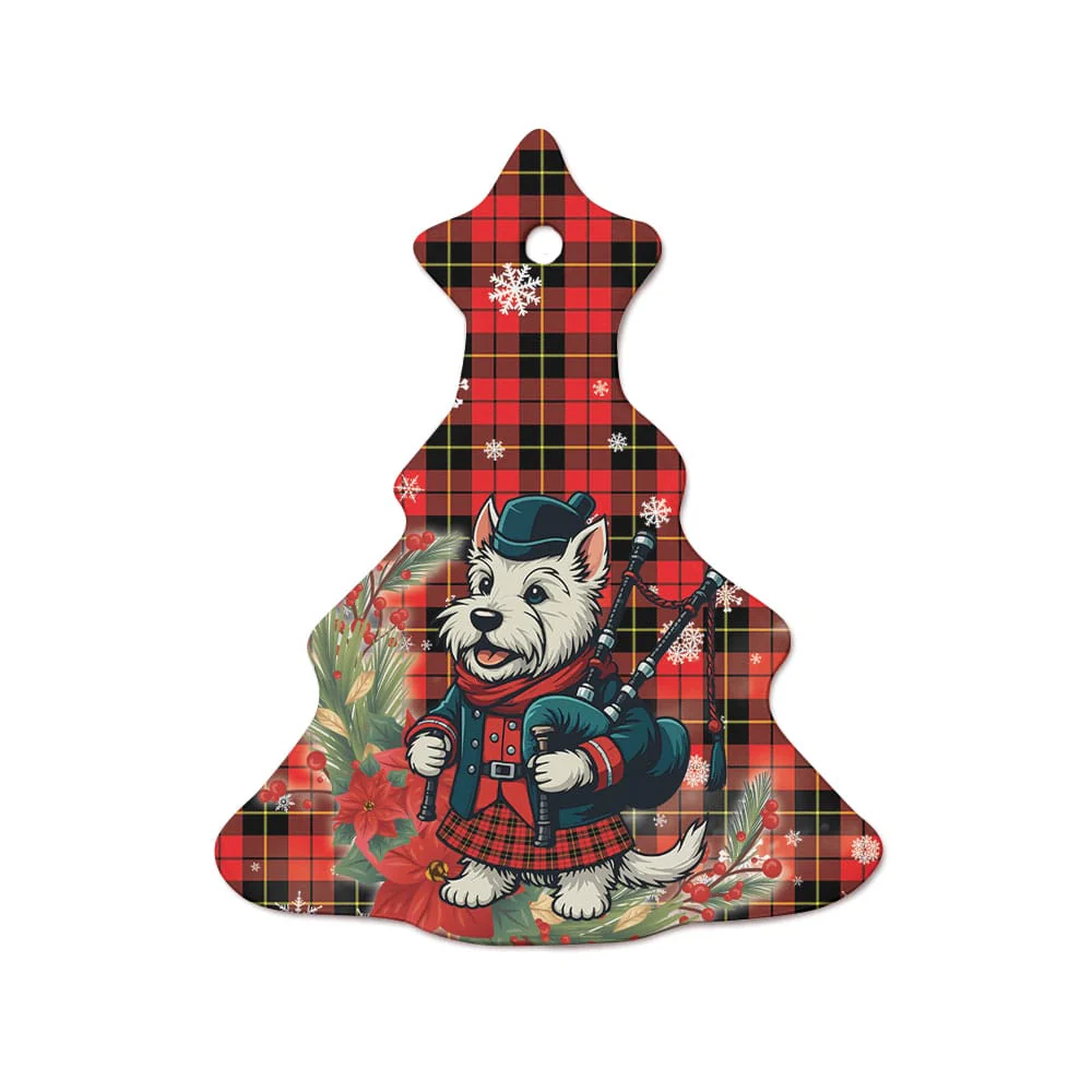 Scottish Wallace Hunting - Red Tartan Ceramic Ornament Cute Scottish Terrier Dog - Image 7