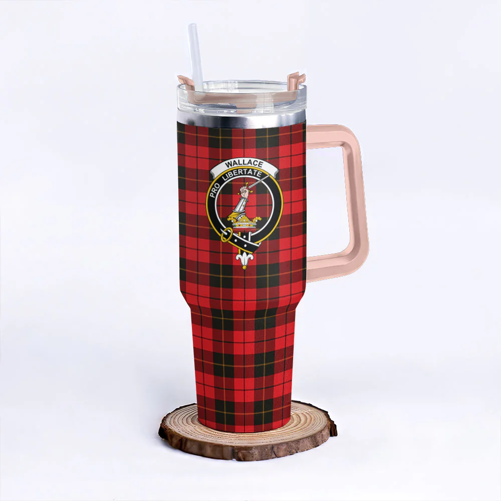 Scottish Wallace Weathered Clan Badge Tartan 40oz Tumbler - Image 4