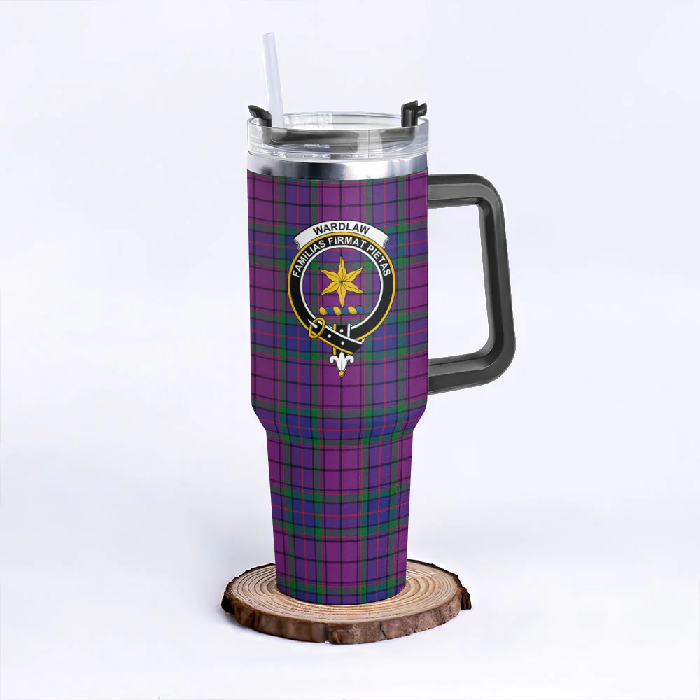 Scottish Wardlaw Modern Clan Badge Tartan 40oz Tumbler - Image 3
