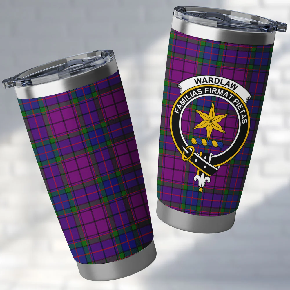Scottish Wardlaw Modern Clan Badge Tartan Tumbler