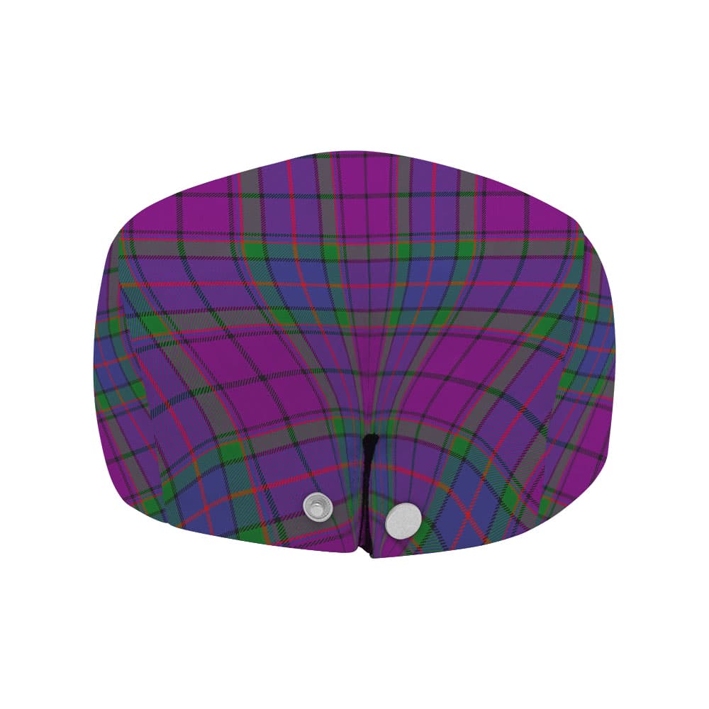 Scottish Wardlaw Modern Tartan Flat Cap - Image 4