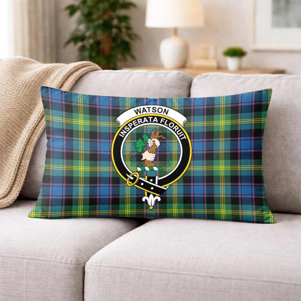 Scottish Watson Ancient Clan Badge Tartan Pillow Case - Image 3