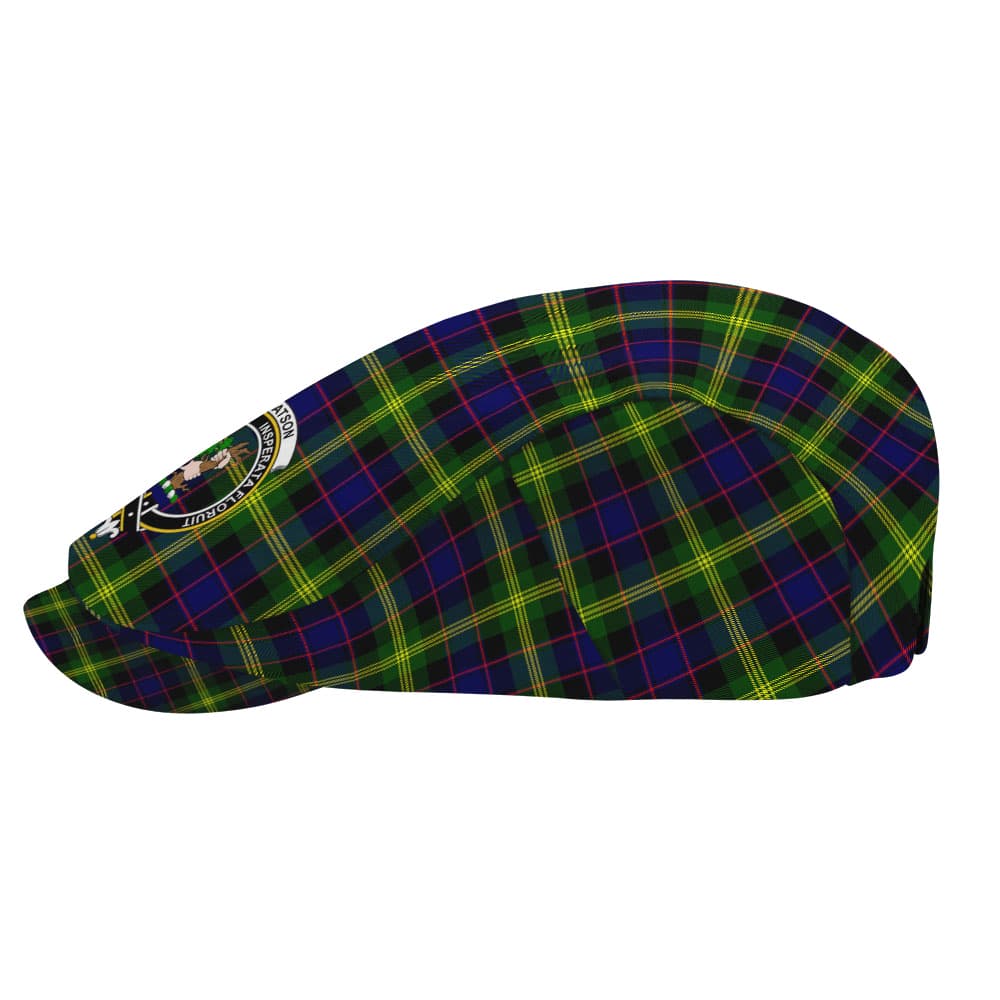Scottish Watson Clan Badge Tartan Flat Cap - Image 3