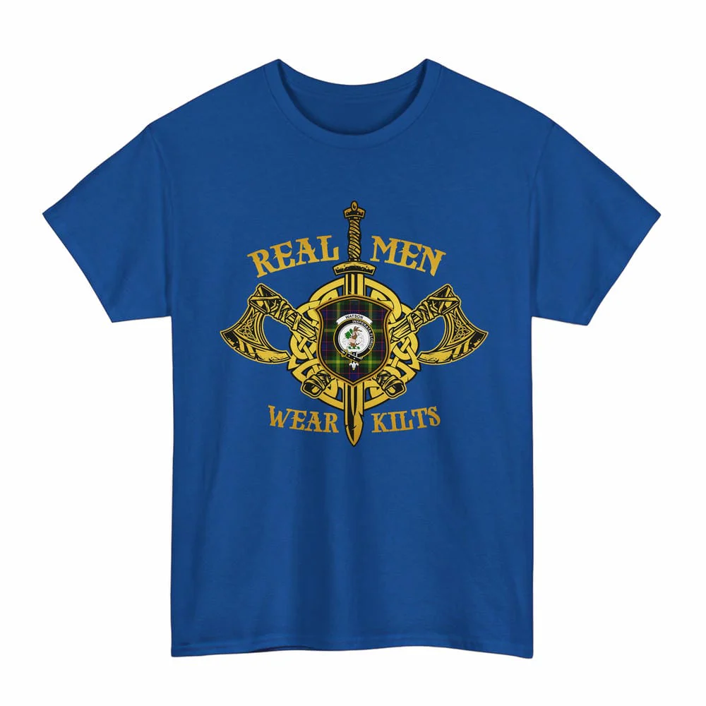 Scottish Watson Clan Crest Tartan Unisex T-Shirt Real Men Wear Kilts - Image 5