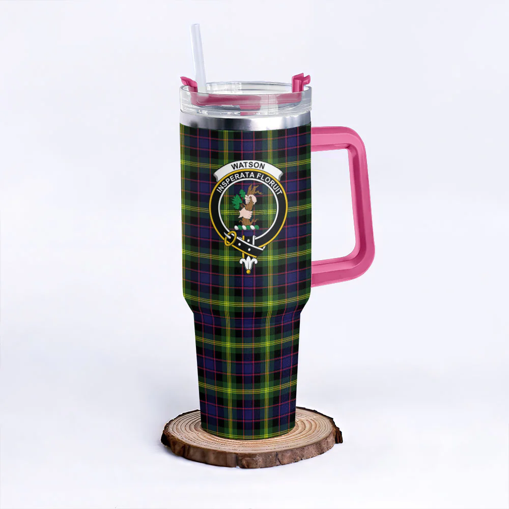 Scottish Watson Modern Clan Badge Tartan 40oz Tumbler - Image 7