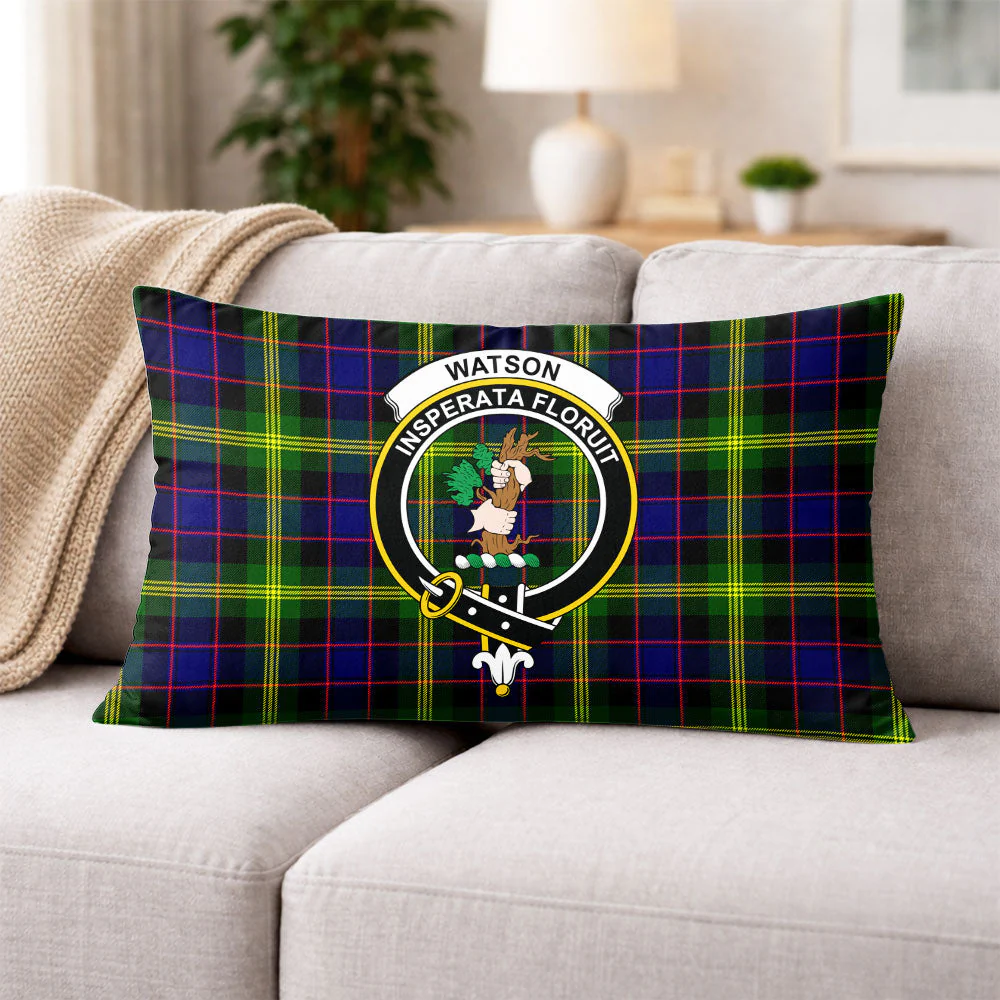 Scottish Watson Modern Clan Badge Tartan Pillow Case - Image 3