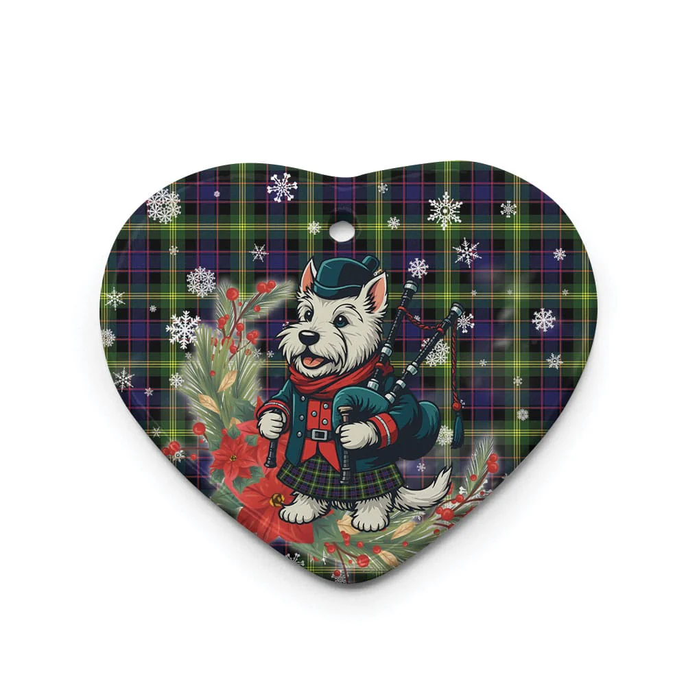 Scottish Watson Modern Tartan Ceramic Ornament Cute Scottish Terrier Dog - Image 3